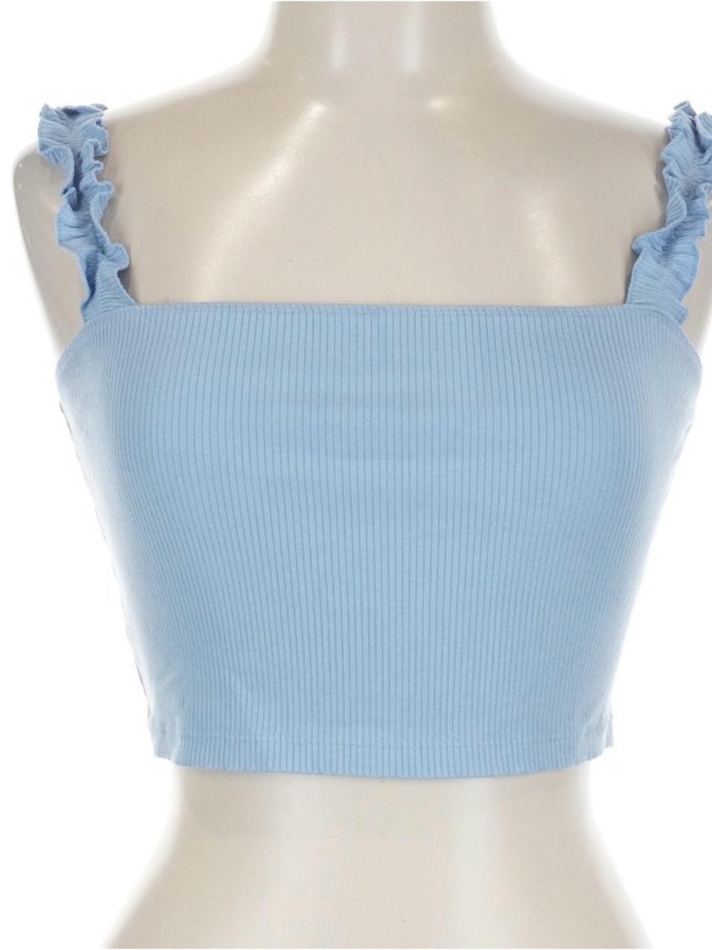 Aritzia Women's Blue Crop-top